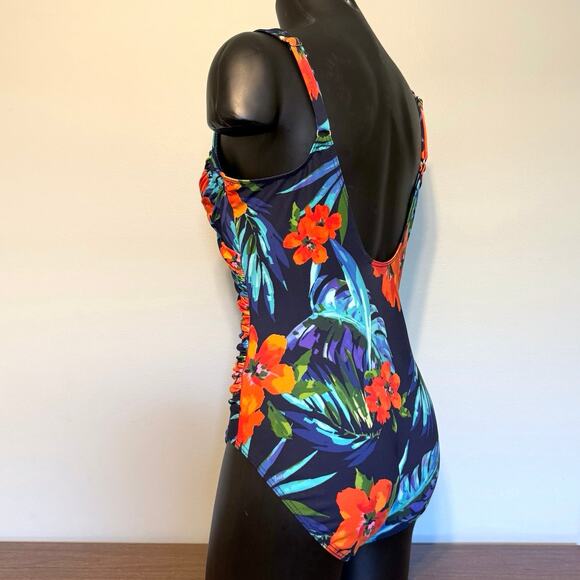 Miraclesuit Size 10 Midnight Samoan Sunset Sanibel One Piece Swimsuit Underwire - Picture 3 of 15